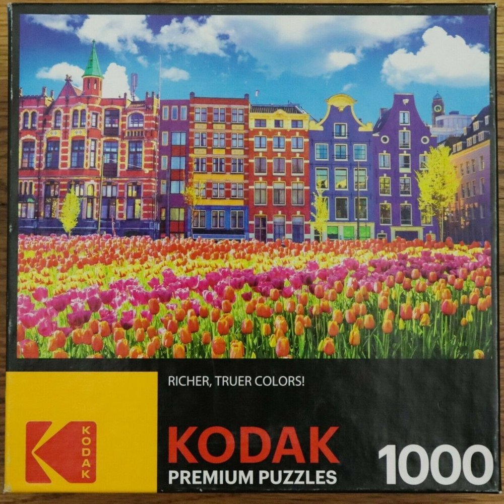 Kodak "Old Buildings & Tulips In Amsterdam” 1000 Piece Puzzle By CrazArt